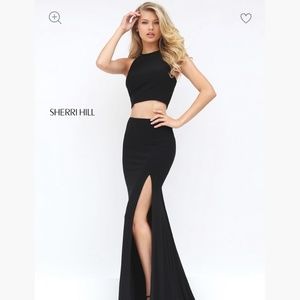 Black Two Piece Sherri Hill Dress